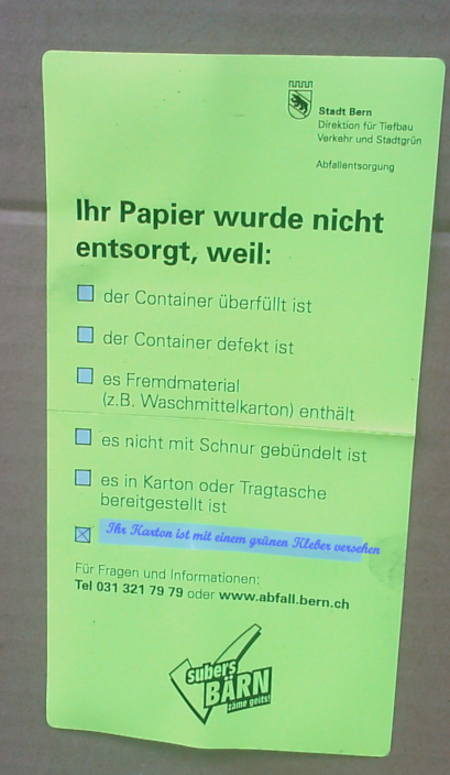 Papier nicht entsorgt2