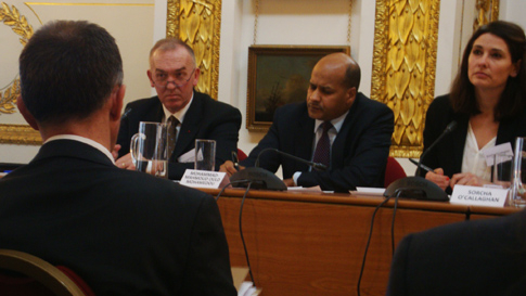 Professor Mohammad-Mahmoud Ould Mohamedou speaks at the NGO-Military Contact Group Conference 2015