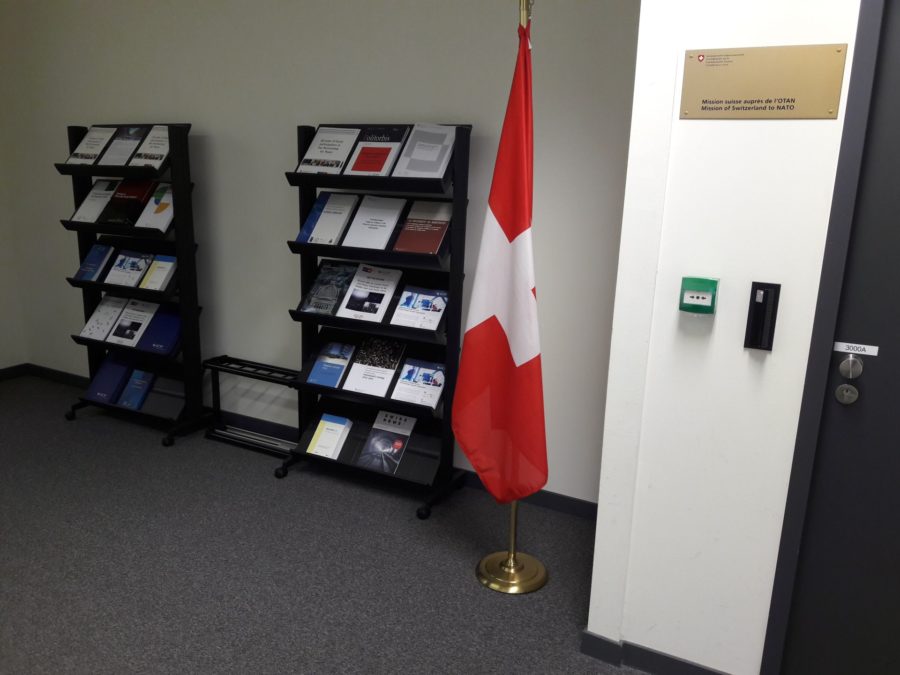 GCSP on display at the Mission of Switzerland to NATO